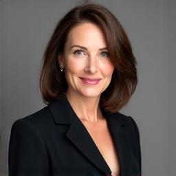 Portrait of Eleanor Vance, a poised woman in business attire.