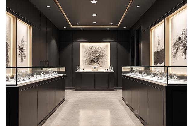 Modern and sophisticated interior of the New York flagship boutique