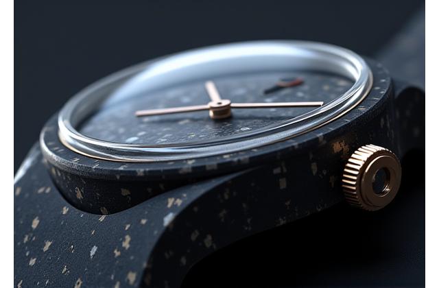 Innovative watch case crafted from advanced materials like ceramic or carbon fiber