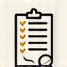 Icon of a checklist for authentication