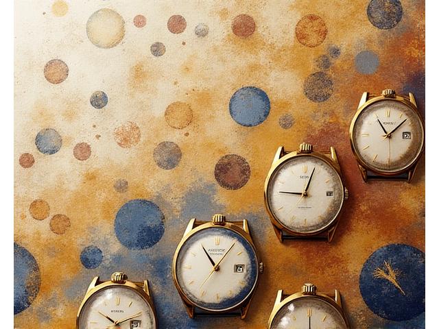 Classic watch brands' logos subtly integrated into a sophisticated collage, representing established heritage and enduring market reputation.