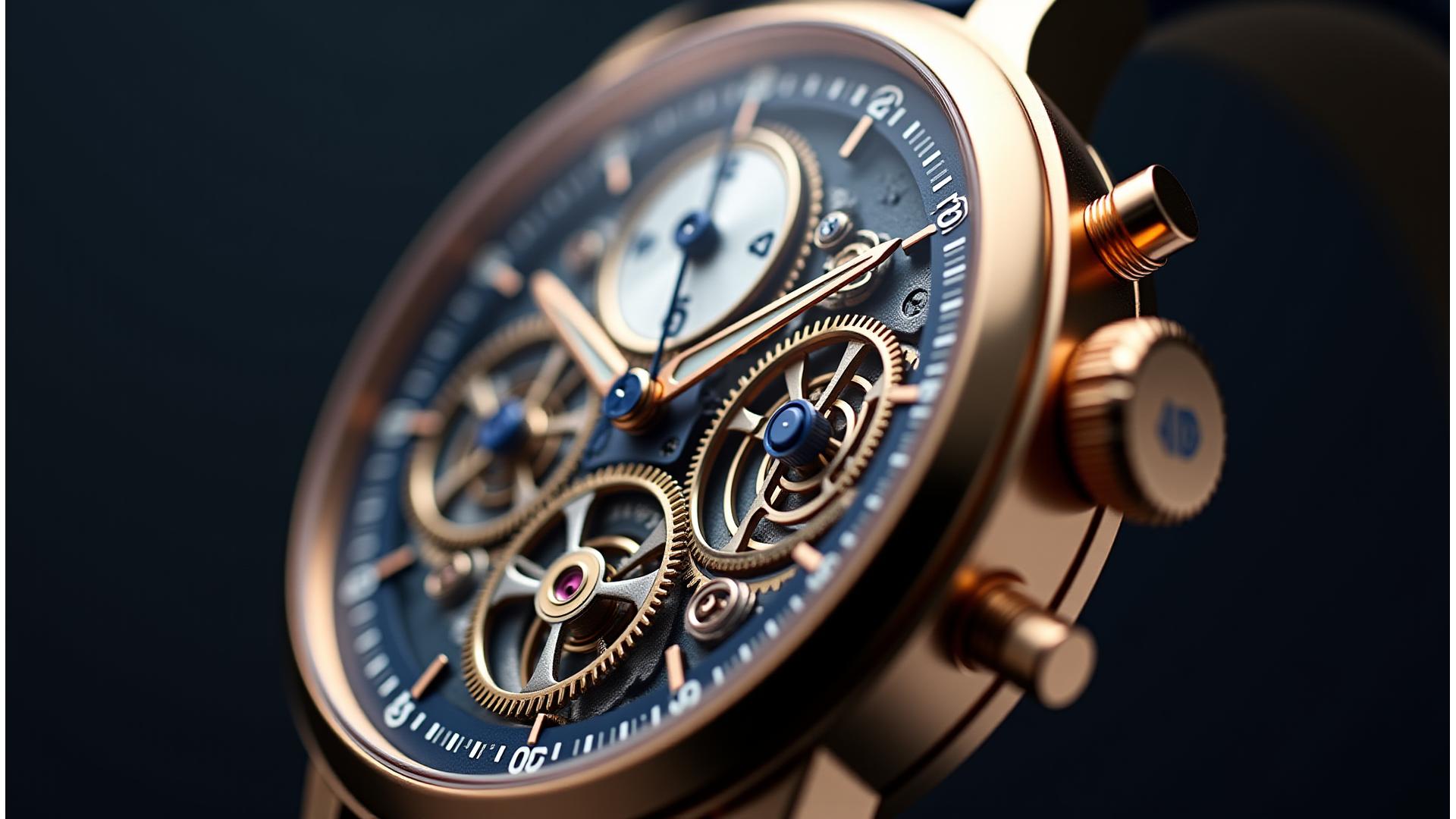 Close-up of an intricate mechanical watch movement with visible gears and balance wheel, symbolizing precision and heritage craftsmanship