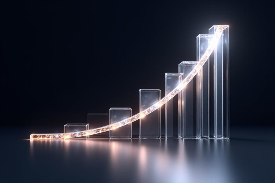 Bar chart showing the historical appreciation value of premium mechanical watches over several decades