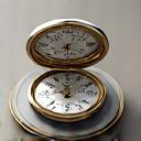 Icon showing a watch case with a small hammer and chisel, representing careful restoration and integrity checks.